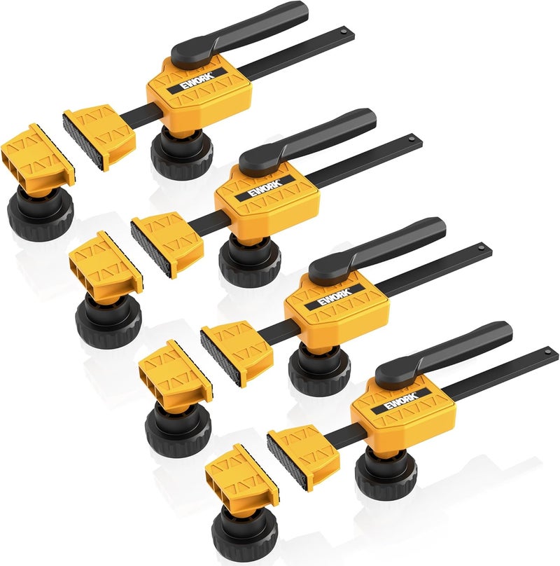 EWORK Bench Dog Clamp 3/4" (19mm) Up to 155 Lbs Clamping Force, Quick Clamping and Release Design for Workbench & DIY (4 Pack) - Image 1
